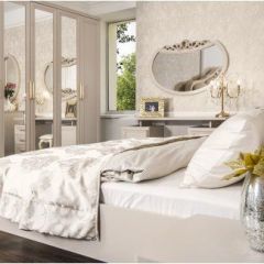 Шкаф 5-ти ств с зеркалами Мокко (бежевый) в Кировграде - kirovgrad.mebel24.online | фото 5