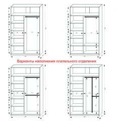 Шкаф-купе 1400 серии SOFT D1+D3+B2+PL1 (2 ящика+1штанга) профиль «Графит» в Кировграде - kirovgrad.mebel24.online | фото 7