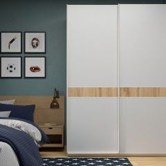 Шкаф-купе 1400 серии SOFT D6+D6+B2+PL3 (2 ящика+2штанги) профиль «Капучино» в Кировграде - kirovgrad.mebel24.online | фото 5