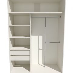 Шкаф-купе 1400 серии SOFT D8+D2+B2+PL4 (2 ящика+F обр.штанга) профиль «Капучино» в Кировграде - kirovgrad.mebel24.online | фото 2