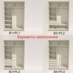Шкаф-купе 1400 серии SOFT D8+D2+B2+PL4 (2 ящика+F обр.штанга) профиль «Капучино» в Кировграде - kirovgrad.mebel24.online | фото 5