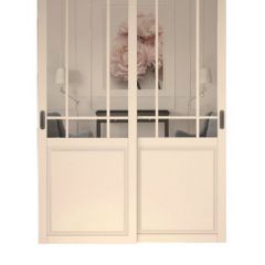 Шкаф-купе 1500 серии NEW CLASSIC K4+K4+B2+PL4 (2 ящика+F обр. штанга) профиль «Капучино» в Кировграде - kirovgrad.mebel24.online | фото 15