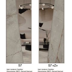 Шкаф-купе 1950 серии SILVER S6+S1+S6Z B22+PL1 (по 2 ящика лев/прав+1 штанга) профиль «Серебро» в Кировграде - kirovgrad.mebel24.online | фото 15