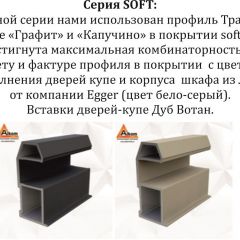 Шкаф-купе 2100 серии SOFT D7+D3+D3+B22+PL4 (по 2 ящика лев/прав+2штанги) профиль «Капучино» в Кировграде - kirovgrad.mebel24.online | фото 13