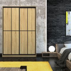 Шкаф-купе Лофт 1600 Шк16-47 (Дуб Сонома) в Кировграде - kirovgrad.mebel24.online | фото