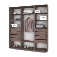 МАРТИН Шкаф-купе Шимо темный (2000*450) М401 в Кировграде - kirovgrad.mebel24.online | фото 4