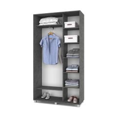 РОЛАНД Шкаф-купе Камень темный (450*1200) Р421 в Кировграде - kirovgrad.mebel24.online | фото 2