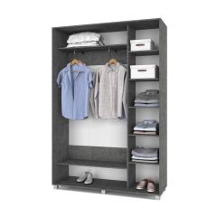 РОЛАНД Шкаф-купе Камень темный (450*1500) Р451 в Кировграде - kirovgrad.mebel24.online | фото 3