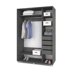 РОЛАНД Шкаф-купе Камень темный (600*1000) Р601 в Кировграде - kirovgrad.mebel24.online | фото 4