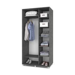 РОЛАНД Шкаф-купе Камень темный (600*1100) Р611 в Кировграде - kirovgrad.mebel24.online | фото 2