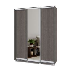 РОЛАНД Шкаф-купе с зеркалом Анкор темный (450*1700) Р472 в Кировграде - kirovgrad.mebel24.online | фото 2