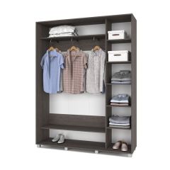 РОЛАНД Шкаф-купе с зеркалом Анкор темный (450*1700) Р472 в Кировграде - kirovgrad.mebel24.online | фото 3