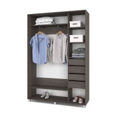 РОЛАНД Шкаф-купе с зеркалом Анкор темный (450*1700) Р472 в Кировграде - kirovgrad.mebel24.online | фото 5