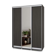РОЛАНД Шкаф-купе с зеркалом Венге (600*1700) Р672 в Кировграде - kirovgrad.mebel24.online | фото