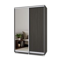 РОЛАНД Шкаф-купе с зеркалом Венге (600*1500) Р652 в Кировграде - kirovgrad.mebel24.online | фото
