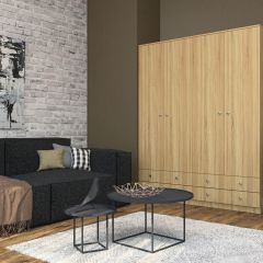 Шкаф Нина (М6) Дуб Сонома в Кировграде - kirovgrad.mebel24.online | фото