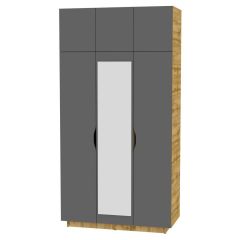 Шкаф с зеркалом "Аврора (H23_M)" в Кировграде - kirovgrad.mebel24.online | фото 19