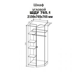KI-KI ШДУ765.1 Шкаф угловой (белый/белое дерево) в Кировграде - kirovgrad.mebel24.online | фото 2
