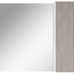 Шкаф-зеркало Uno 80 Дуб серый левый/правый Домино (DU1504HZ) в Кировграде - kirovgrad.mebel24.online | фото 5