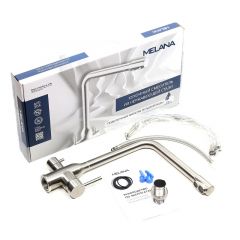 Смеситель д/кухни MELANA-F610304 Stello нерж.сталь, с переключателем на фильтр, однорычажный, сатин в Кировграде - kirovgrad.mebel24.online | фото 2