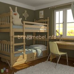 СОНЯ Кровать двухъярусная (Сосна) с 2 ящиками в Кировграде - kirovgrad.mebel24.online | фото