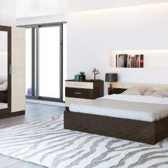 Спальный гарнитур Леси + 4-х створчатый шкаф в Кировграде - kirovgrad.mebel24.online | фото 3