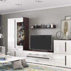 КИМ Стенка (Белый глянец холодный/Венге) Вариант 1 в Кировграде - kirovgrad.mebel24.online | фото