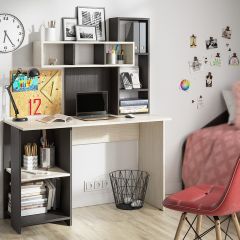 Стол компьютерный Олимп (венге/дуб беленый) в Кировграде - kirovgrad.mebel24.online | фото