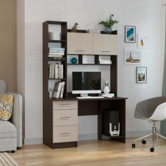 Стол компьютерный ПКС-5 Венге/Дуб белфорд в Кировграде - kirovgrad.mebel24.online | фото