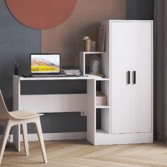 Стол компьютерный СКМ-1 ЛДСП Белый в Кировграде - kirovgrad.mebel24.online | фото