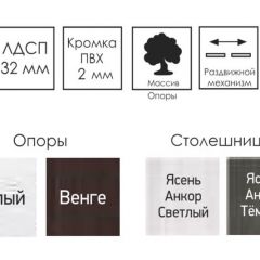 Стол раскладной Ялта-2 (опоры массив резной) в Кировграде - kirovgrad.mebel24.online | фото 4