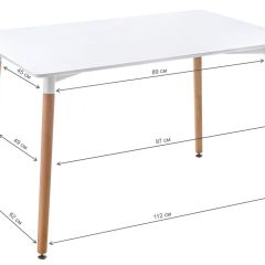 Стол деревянный Table 110 white / wood в Кировграде - kirovgrad.mebel24.online | фото 2