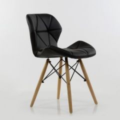 Стул Barneo N-42 Perfecto PU черный в Кировграде - kirovgrad.mebel24.online | фото 2