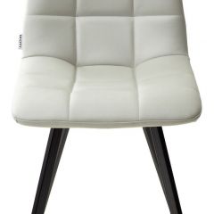 Стул CHILLI SQUARE HK017-03 светло-серый, PU/ черный каркас М-City в Кировграде - kirovgrad.mebel24.online | фото 3
