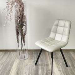 Стул CHILLI SQUARE HK017-03 светло-серый, PU/ черный каркас М-City в Кировграде - kirovgrad.mebel24.online | фото 5