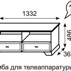 Тумба для телеаппаратуры Венеция 13 бодега в Кировграде - kirovgrad.mebel24.online | фото