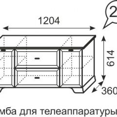 Тумба для телеаппаратуры Венеция 21 бодега в Кировграде - kirovgrad.mebel24.online | фото 3