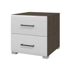 Тумба прикроватная Ненси (Венге/Белый глянец) в Кировграде - kirovgrad.mebel24.online | фото