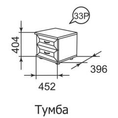 Тумба прикроватная Ника-Люкс 33 в Кировграде - kirovgrad.mebel24.online | фото 2