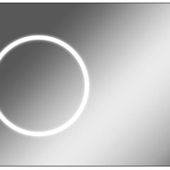 Зеркало Eclipse 100 black с подсветкой Sansa (SE1032Z) в Кировграде - kirovgrad.mebel24.online | фото
