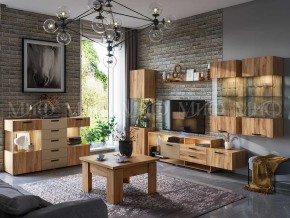 АЛТЕЯ Пенал Стекло (Дуб крафт) в Кировграде - kirovgrad.mebel24.online | фото 3