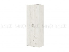 АЛТЕЯ Шкаф 2-х ств (Дуб крафт белый) в Кировграде - kirovgrad.mebel24.online | фото 1