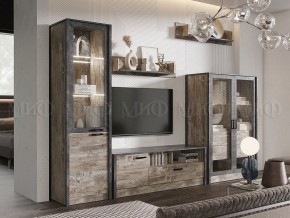 Амели Шкаф-стекло (Дуб Юкон-Бетон темный) в Кировграде - kirovgrad.mebel24.online | фото 3