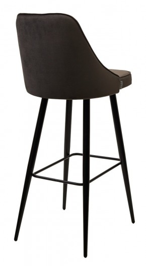 Барный стул NEPAL-BAR ГРАФИТ #14, велюр/ черный каркас (H=78cm) М-City в Кировграде - kirovgrad.mebel24.online | фото 2