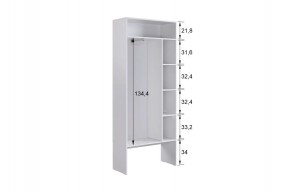 БАСКО Прихожая К10 (графит) в Кировграде - kirovgrad.mebel24.online | фото 6