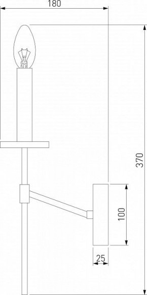 Бра Eurosvet Anders 60142/1 хром в Кировграде - kirovgrad.mebel24.online | фото 2