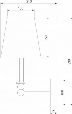 Бра Eurosvet Conso 60145/1 латунь в Кировграде - kirovgrad.mebel24.online | фото 4