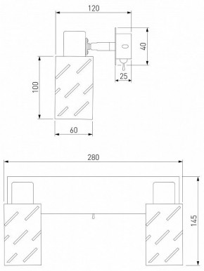 Бра Eurosvet Fente 20090/2 белый/хром в Кировграде - kirovgrad.mebel24.online | фото 5