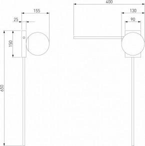 Бра Eurosvet Fredo 40034/1 латунь в Кировграде - kirovgrad.mebel24.online | фото 4
