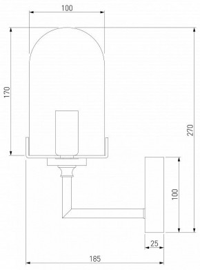 Бра Eurosvet Pluto 60156/1 хром в Кировграде - kirovgrad.mebel24.online | фото 2